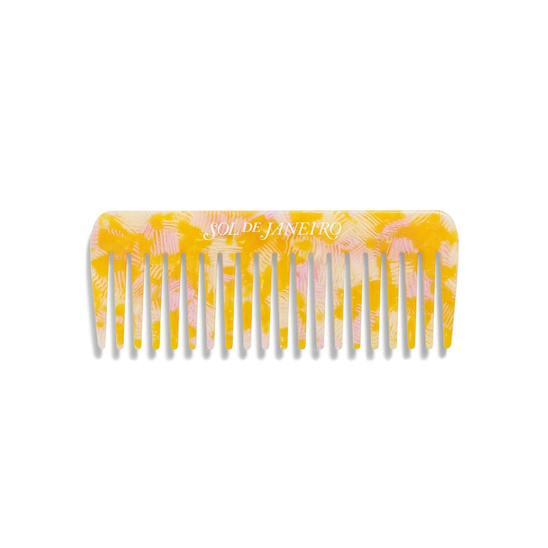 SOL Yellow Wide Tooth Comb Limited Edition Detangling Hair Comb Online Exclusive