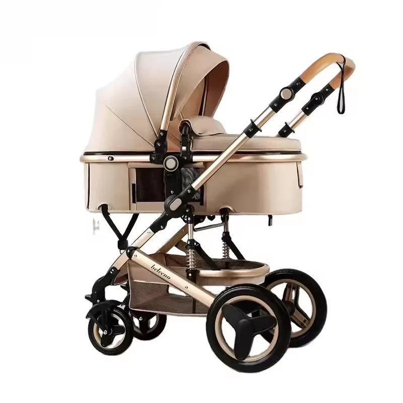 2-in-1 Baby Stroller | Lightweight, Foldable & 4-Wheel Travel Design