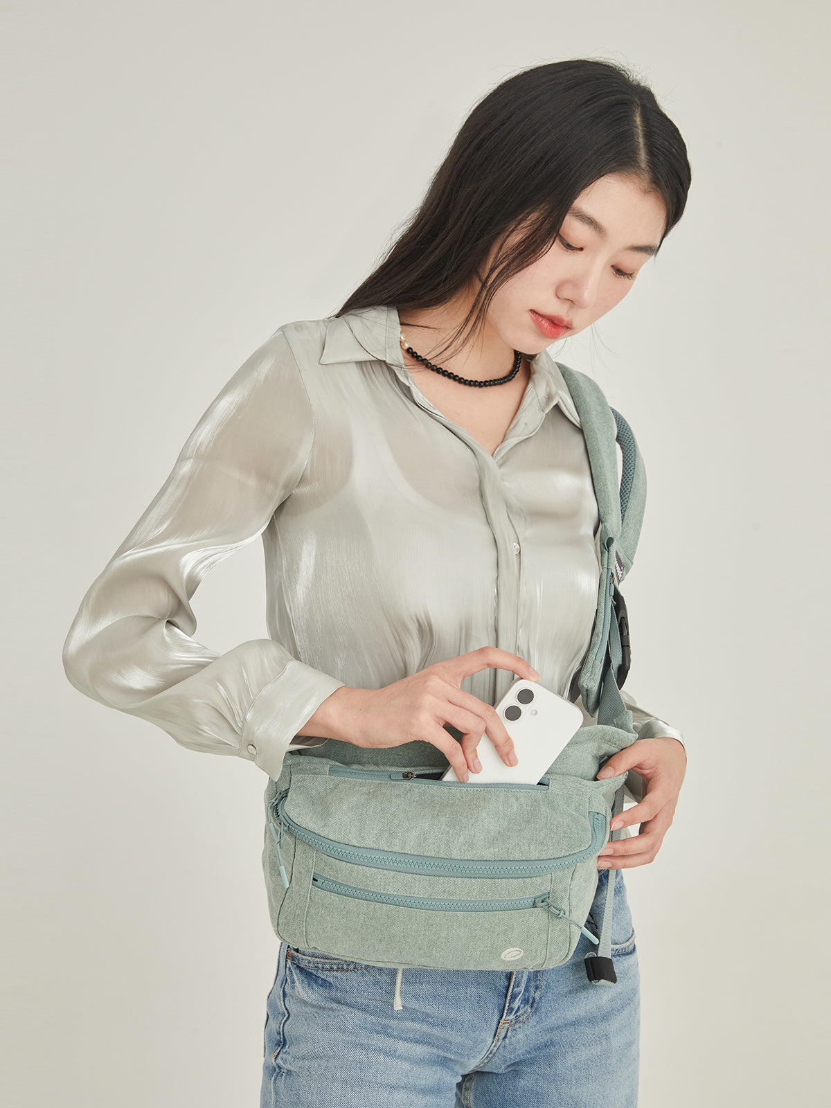 365 Toddler Sling Plus – Mint Baby Sling & Diaper Bag Combo