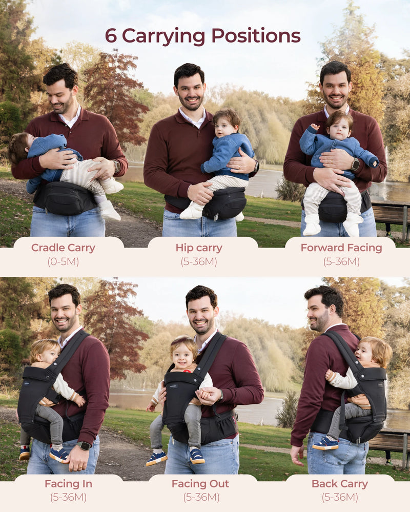 2-In-1 Hip Seat Baby Carrier – Ergonomic Infant Carrier & Seat