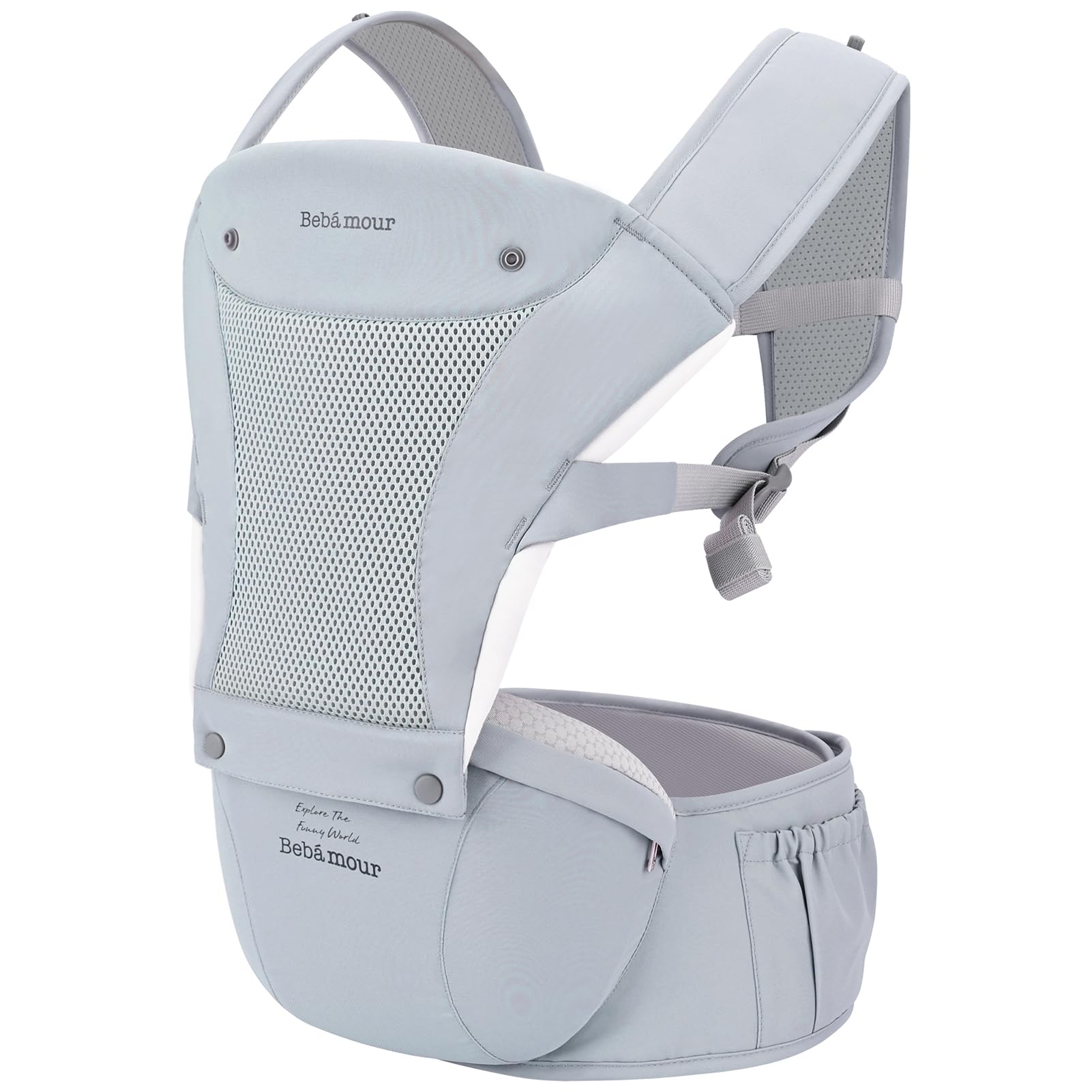 Bebamour Baby Carrier Front & Back Carry – Newborn to Toddler