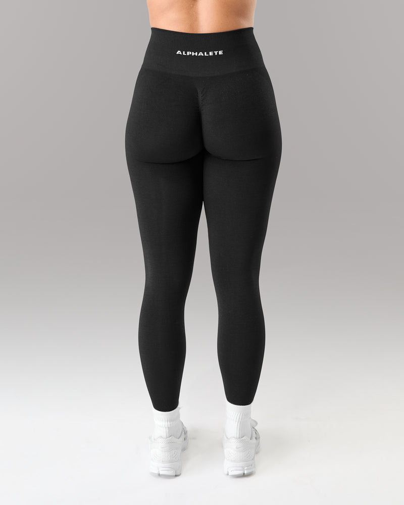 Amplify Ultra-High Rise Legging Black Seamless Sculpt Fit Activewear