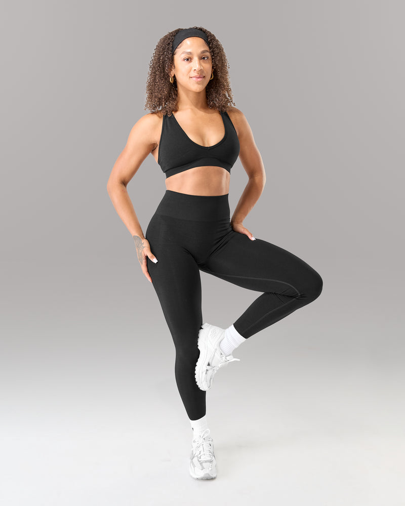 Amplify Ultra-High Rise Legging Black Seamless Sculpt Fit Activewear