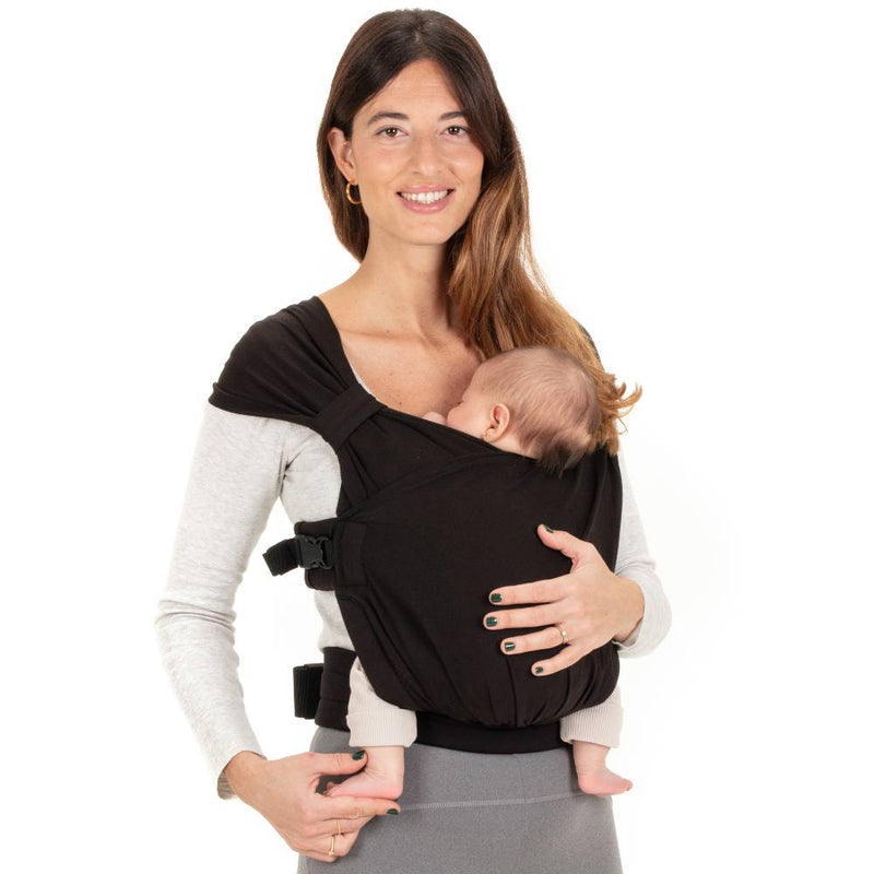Boba Bliss V2 Black – Soft Hybrid Baby Carrier Wrap