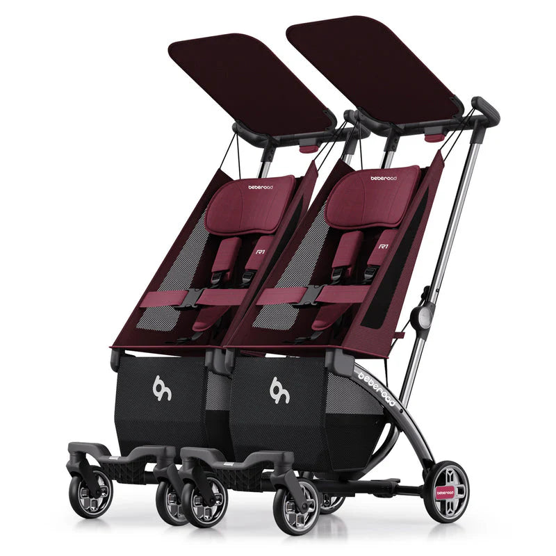 Beberoad R1 Auto-Folding Baby Stroller – Single or Double Travel