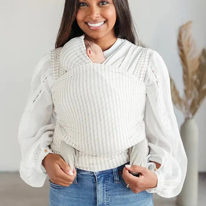 Solly Baby Driftwood Stripe Wrap – Soft Lightweight Infant Carrier